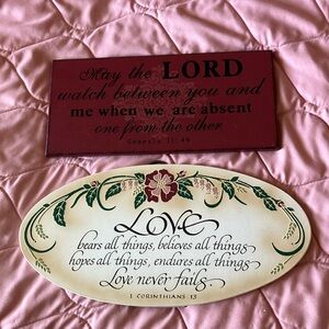 Beautiful set of wall plaques from Hobby Lobby!